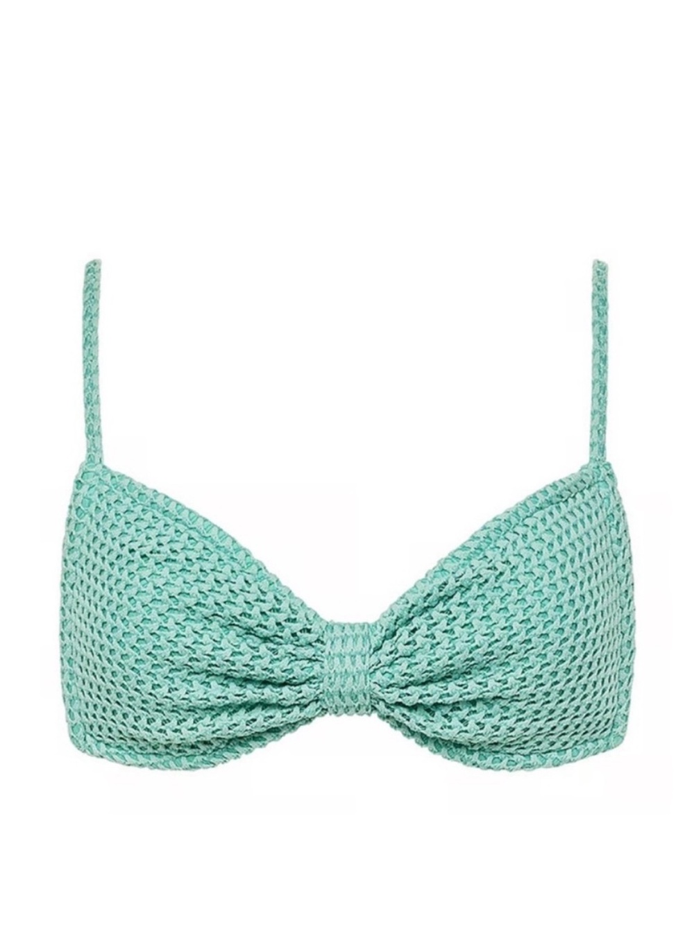 Montce Turquoise Crochet Vero Variation Bikini Top NWOT